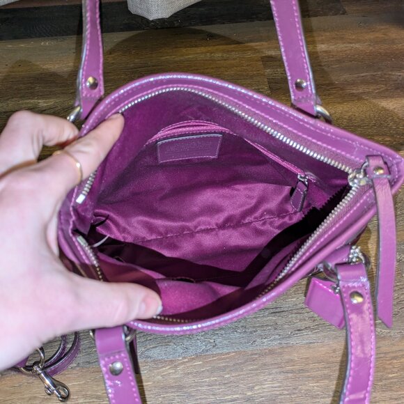 Coach Signature Tote in Passion Berry - Picture 8 of 9